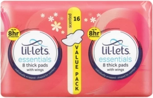 Lil-Lets Essentials Pads Sanitary Pad  (Pack of 16)