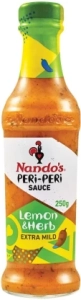 Nando’s Lemon & Herb Extra Mild Peri-Peri Sauce Sauce (250 g) | Shop Online