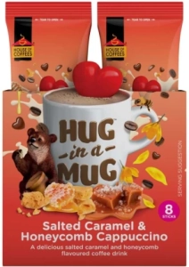 House Of Coffees Hug In A Mug Instant Coffee (Caramel Flavoured, 24 g) | Shop Online