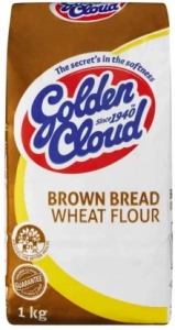Golden Cloud Brown Bread Wheat Flour (1 kg, Pack of 10) | Shop Online
