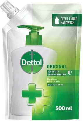 Dettol Original Hygiene Hand Wash Refill Pouch For Men & Women  (500 ml)
