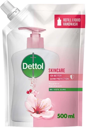 Dettol Skincare Hygiene Hand Wash Refill Pouch For Men & Women  (500 ml)