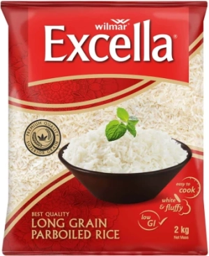 Excella Long Grain Parboiled Rice (Pack of 1x 2kg)