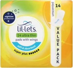 Lil-Lets Ultra Thin Pads Sanitary Pad  (Pack of 14)