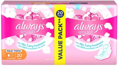 Always Maxi Soft Normal Long Sanitary Pad  (Pack of 20)