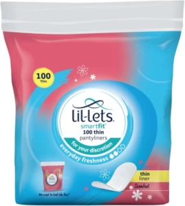 Lil-Lets Pantyliners Scented Pantyliner  (Pack of 100)