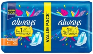 Always Maxi Duo Sanitary Pad  (Pack of 20)