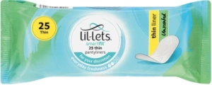 Lil-Lets Unscented Pantyliners Pantyliner  (Pack of 25)