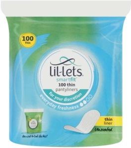 Lil-Lets Pantyliners Unscented Pantyliner  (Pack of 100)