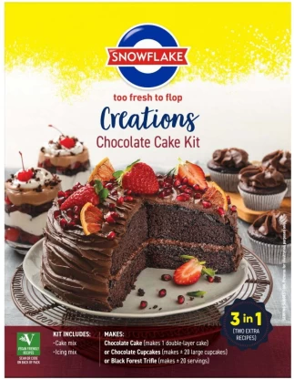 Snowflake Creations Chocolate Cake Kit 800 g | Shop Online