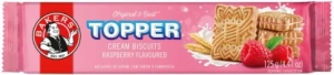 Bakers Topper Raspberry Flavoured Biscuits Cream Filled Biscuit (125 g, Pack of 12) | Shop Online