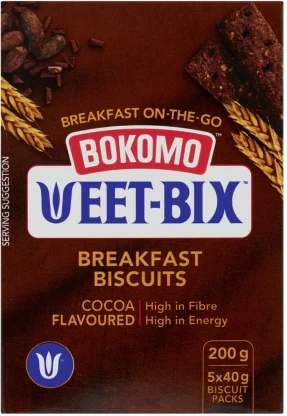 Bokomo Weet-Bix Breakfast Cocoa Flavoured Cookies  (200 g)