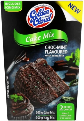 Golden Cloud Choc-Mint Flavoured Cake Mix with Icing 800 g (Pack of 6) | Shop Online