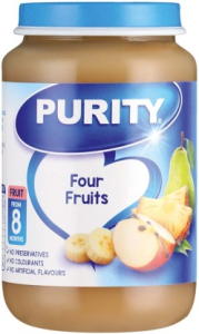 Purity Four Fruits Mixed Fruit Infant Fruit Food (200 g, Pack of 1)