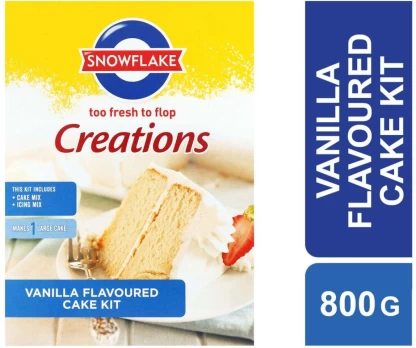 Snowflake Creations Vanilla Flavoured Cake Kit 800 g | Shop Online
