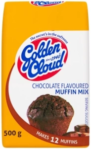 Golden Cloud Chocolate Flavoured Muffin Mix 500 g (Pack of 20) | Shop Online