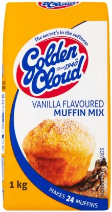 Golden Cloud Vanilla Flavoured Muffin Mix 1 kg | Shop Online