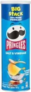 Pringles Potato Chips Salt & Vinegar Chips (1 x 165 g) | Shop Online