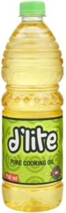 D’lite Pure Soyabean Oil Plastic Bottle  (2 L)