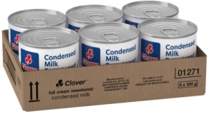 CLOVER Condensed Milk Condensed & Powdered Milk (385 g, Pack of 6) | Shop Online