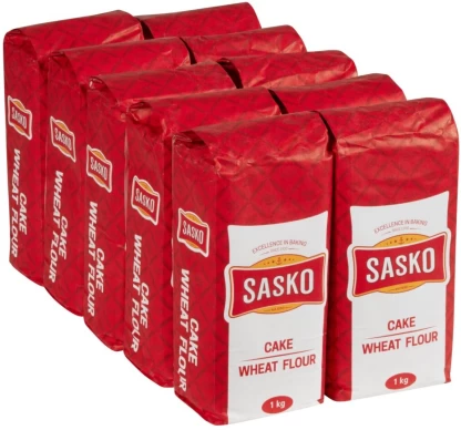 Sasko Cake Wheat Flour (1 kg, Pack of 10) | Shop Online