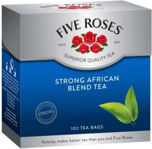 Five Roses Strong African Blend Black Tea (100 Bags) | Shop Online