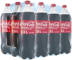 Coca-Cola Original Taste – Less Sugar (12 x 1.5 L) | Shop Online