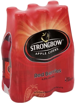 Strongbow Red Berries Cider Bottle 6 x 330ml | Shop Online