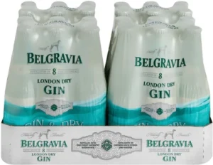 Belgravia Gin & Dry Lemon Bottle (Pack of 24 x 275ml, 5 Percent Alcohol)
