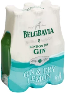 Belgravia Gin & Tonic Bottle ( Pack of 6 x 275ml, 5 Percent Alcohol Volume)