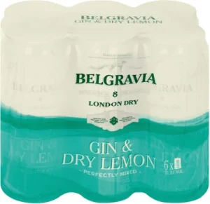 Belgravia Gin & Tonic Bottle ( Pack of 24 x 275ml, 5 Percent Alcohol Volume)