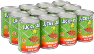Lucky Star Chakalaka Mild and Spicy Vegetables  (Pack of 12 x 410 g)