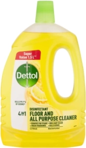 Dettol Disinfectant Floor & All Purpose Cleaner Citrus  (6 x 1.5 L)
