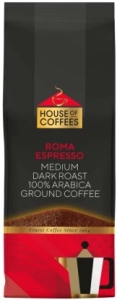 House Of Coffees Roma Espresso – Medium Dark Roast Roast & Ground Coffee (250 g) | Shop Online