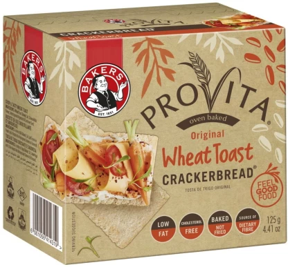Bakers Provita Original Wheat Toast Cracker Bread Bakery Biscuit (125 g) | Shop Online