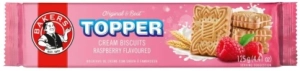 Bakers Topper Raspberry Flavoured Biscuits Cream Filled Biscuit (125 g) | Shop Online