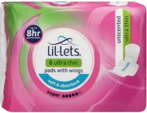 Lil-Lets Ultra Thin Pads Super Scented Sanitary Pad  (Pack of 16)