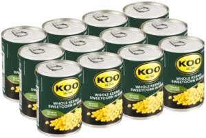 Koo Whole Kernel Corn (Pack of 12 x 410 g)