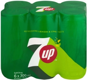 7Up Lemon and Lime Flavoured Soft Drink (6 x 300 ml) | Shop Online
