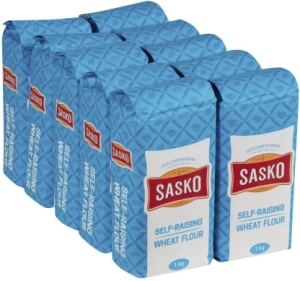 Sasko Self Raising Wheat Flour (1 kg, Pack of 10) | Shop Online