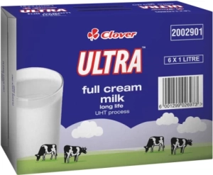 Clover Ultra Uht Full Cream Milk (6 x 1 L) | Shop Online