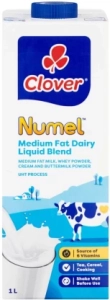 Clover Numel Full Cream Dairy Liquid Blend – 1L Plain Flavour | Shop Online