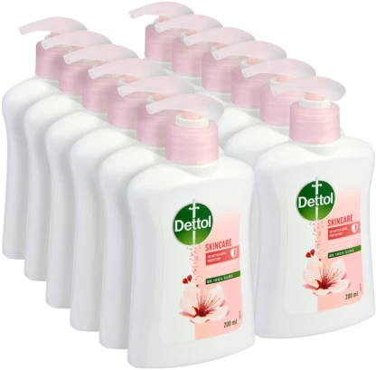 Dettol Skincare Hand Wash Pump + Refill For Men & Women  (12 x 200 ml)