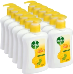 Dettol Fresh Hygiene Hand Wash Pump + Refill For Men & Women  (12 x 200 ml)