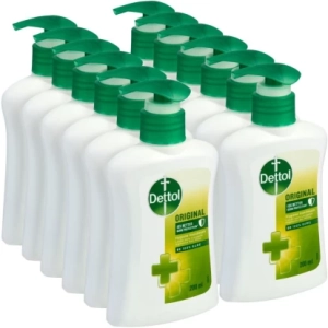 Dettol Original Hand Wash Pump + Refill For Men & Women  (12 x 200 ml)