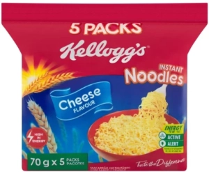 Kellogg’s Cheese Flavoured Instant Noodles Vegetarian  (5 x 70 g)