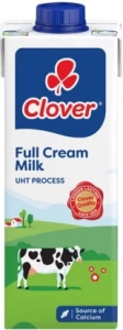 Clover Full Cream Long Life Milk – 1L Plain Flavour | Shop Online