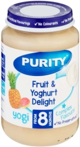 Purity Fruit & Yoghurt Mixed Fruit Infant Fruit Food (200 g, Pack of 1)