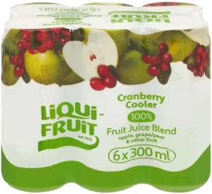 Liqui Fruit Cranberry Cooler 100% Fruit Juice Blend (6 x 300 ml) | Shop Online