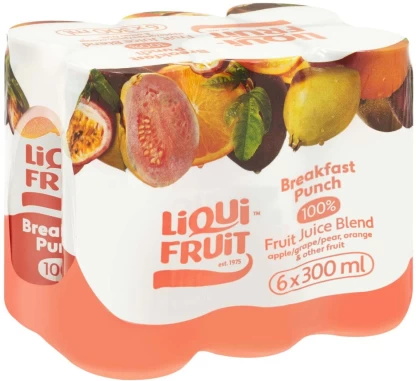 Liqui Fruit Breakfast Punch 100% Fruit Juice Blend (6 x 300 ml) | Shop Online